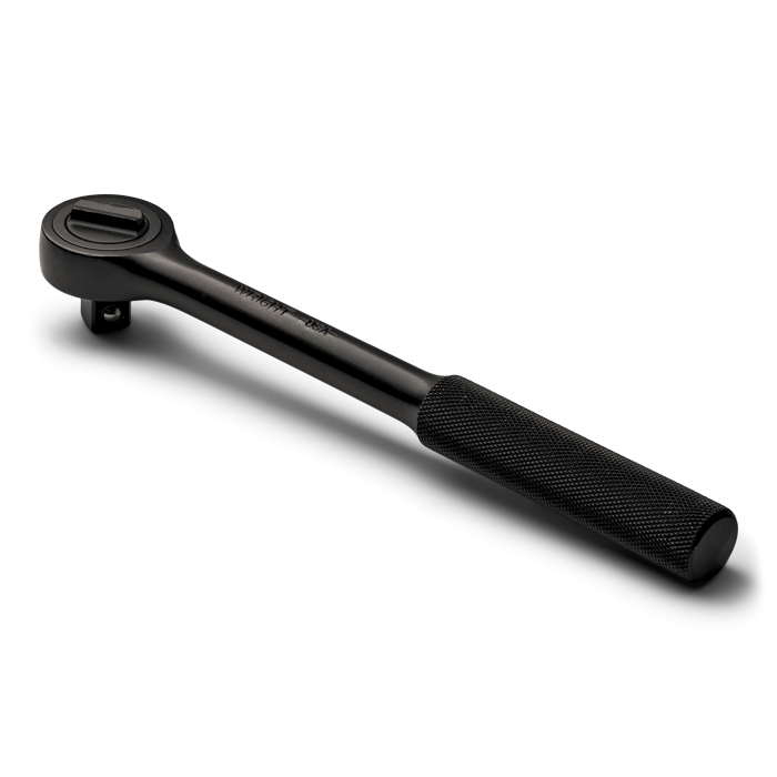 WRIGHT TOOL 34426 Ratchet, Knurled Grip, Double Pawl, 1/2 Inch Drive, 10-1/14 Inch Length, Black | AX3HQW