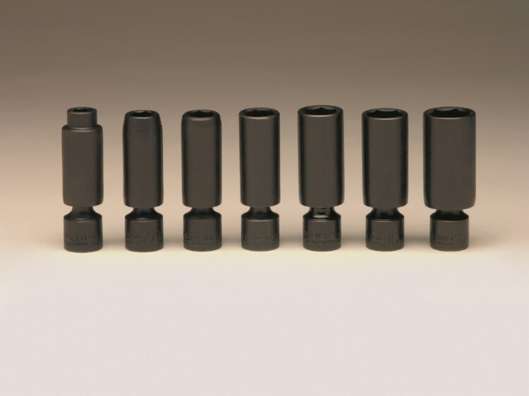 WRIGHT TOOL 333 Deep Universal Power Socket Set, 3/8 Inch Drive, 6 Point, Pack Of 7 | AX3ELB