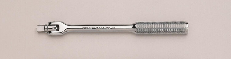 WRIGHT TOOL 3435 Flex Handle, Knurled Grip, 3/8 Inch Drive, 8-15/32 Inch Length | AX3FKY