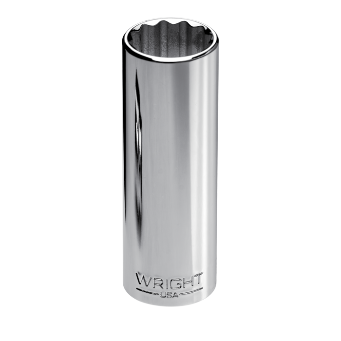 WRIGHT TOOL 36-11MM Deep Metric Socket, 3/8 Inch Drive, 12 Point, 11mm | AX3HUC