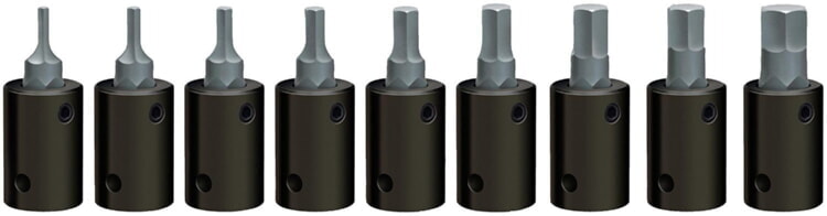 WRIGHT TOOL 363 Metric Impact Hex Bit Socket Set, 3/8 Inch Drive, Pack Of 9 | AX3EMA