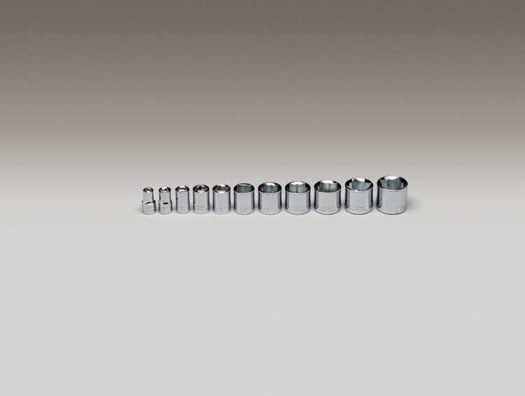 WRIGHT TOOL 379 Standard Socket Set, 3/8 Inch Drive, 8 Point, Pack Of 11 | AX3EMG