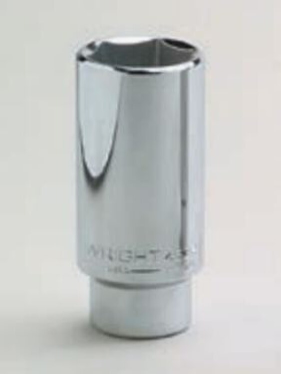 WRIGHT TOOL 4524 Deep Socket, 1/2 Inch Drive, 6 Point, 3/4 Inch Size | AX3FVN