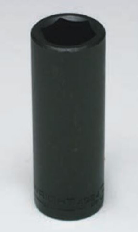 WRIGHT TOOL 4936 Deep Impact Socket, 1/2 Inch Drive, 6 Point, 1-1/8 Inch Size | AX3GAA