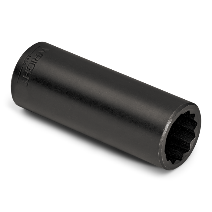WRIGHT TOOL 4972 Deep Impact Socket, 1/2 Inch Drive, 12 Point, 11/16 Inch Size | AX3GAM