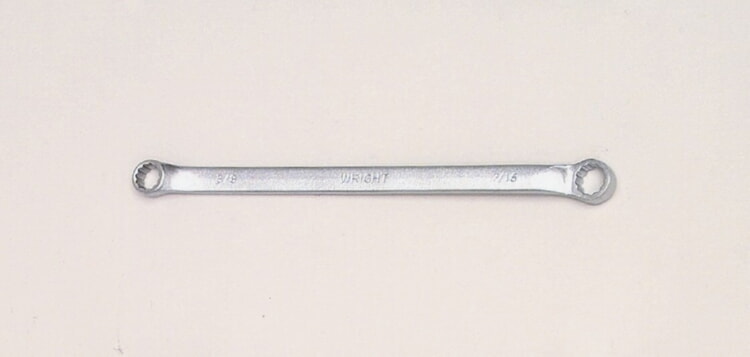 WRIGHT TOOL 51214 Box End Wrench, Double Offset, 12 Point, 3/8 Inch x 7/16 Inch Size | AX3KAU