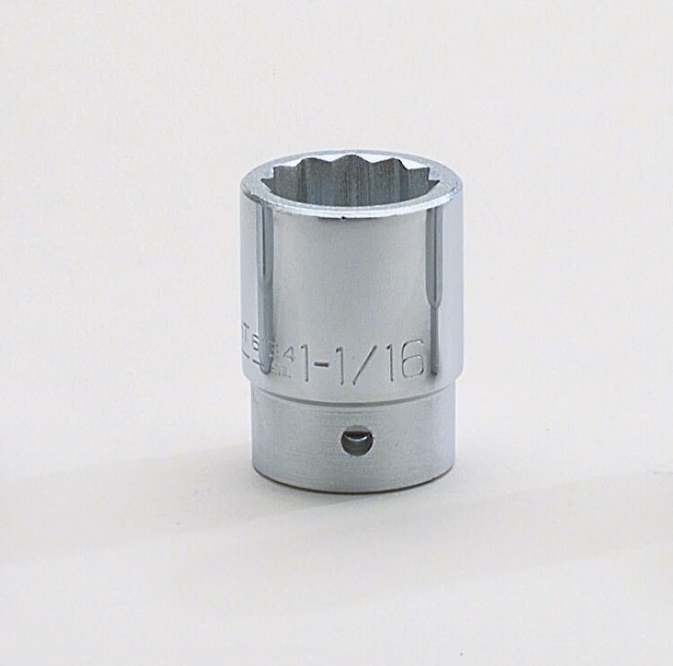 WRIGHT TOOL 61-25MM Standard Metric Socket, 3/4 Inch Drive, 12 Point, 25mm | AF8MMZ 29AL21