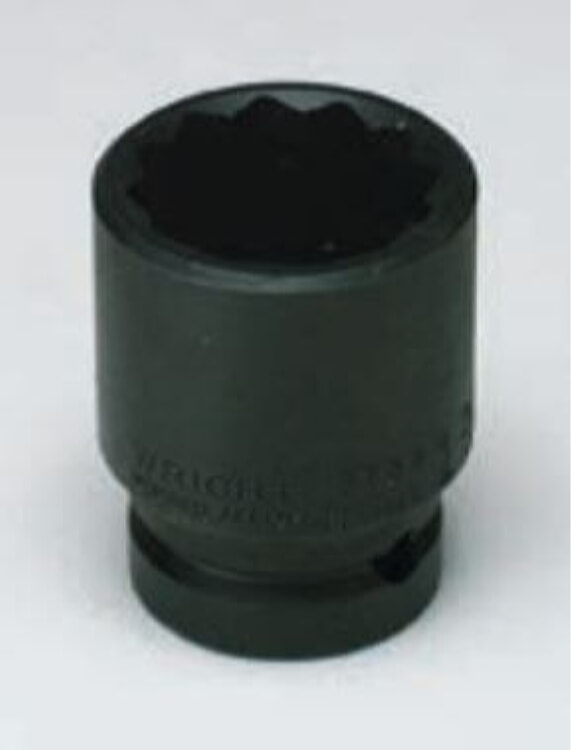 WRIGHT TOOL 67H-34MM Standard Metric Impact Socket, 3/4 Inch Drive, 12 Point, 34mm | AX3JFP