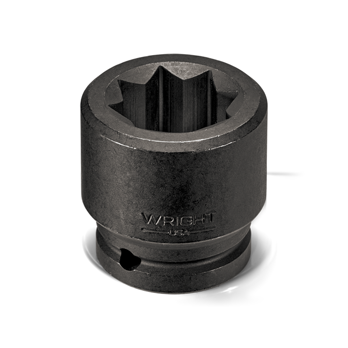 WRIGHT TOOL 6870 Impact Socket, Double Square, 3/4 Inch Drive, 8 Point, 15/16 Inch Size | AX3GDG
