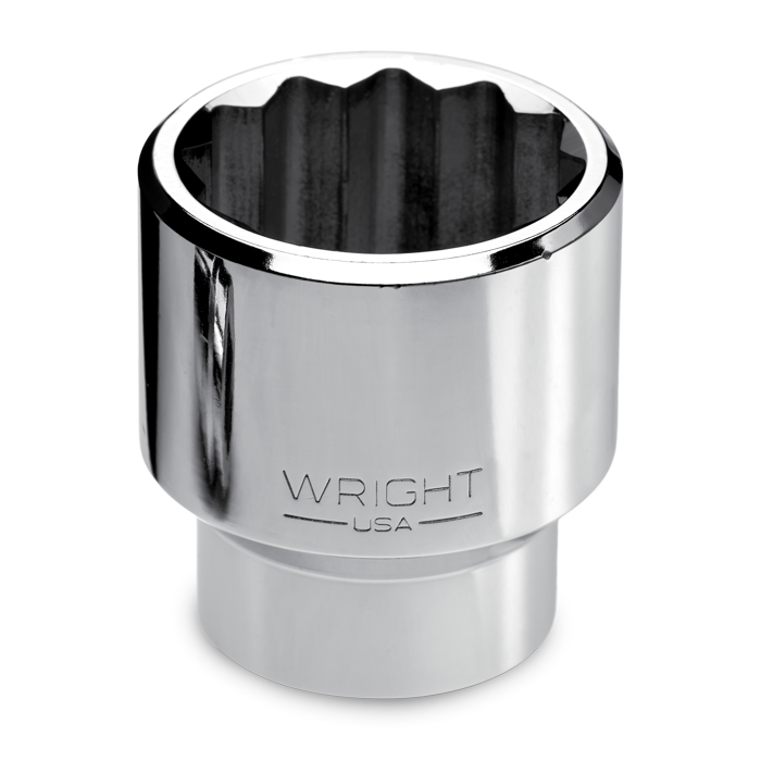 WRIGHT TOOL 8144 Standard Socket, 1 Inch Drive, 12 Point, 1-3/8 Inch Size | AX3GDW