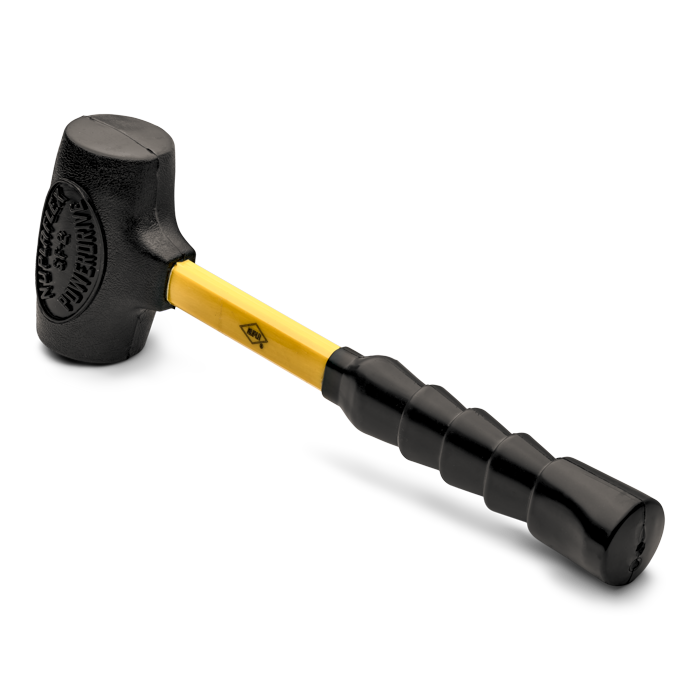WRIGHT TOOL 9025 Dead Blow Hammer, Fiberglass, 3 lbs. | AX3GEV