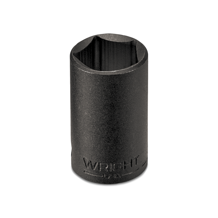 WRIGHT TOOL 9076 Penta Socket, Thin Wall, 1/2 Inch Drive, 5 Point, 13/16 Inch Size, Black | AX3GGT