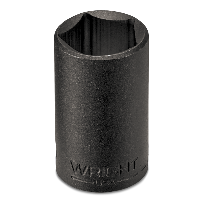 WRIGHT TOOL 90H76 Penta Impact Socket, 1/2 Inch Drive, 5 Point, 13/16 Inch Size, Black | AX3JNP