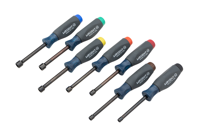 WRIGHT TOOL 9212 Nut Driver Set, 3/16-1/2 Inch Size, Pack Of 7 | AX3GKG
