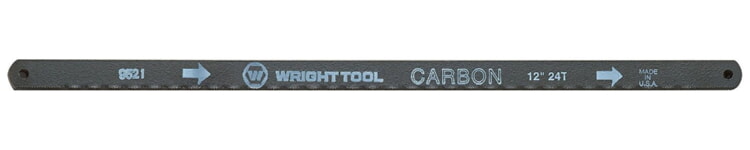 WRIGHT TOOL 9521 Hacksaw Blade, 12 Inch Length, 20/18T, Steel Carbon | AX3GQL
