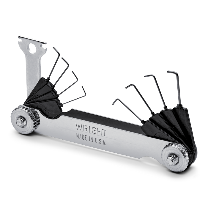 WRIGHT TOOL 9531 Feeler Gauge, Spark Plug Wire Gauge, 8 Wire Gauges | AX3GQW