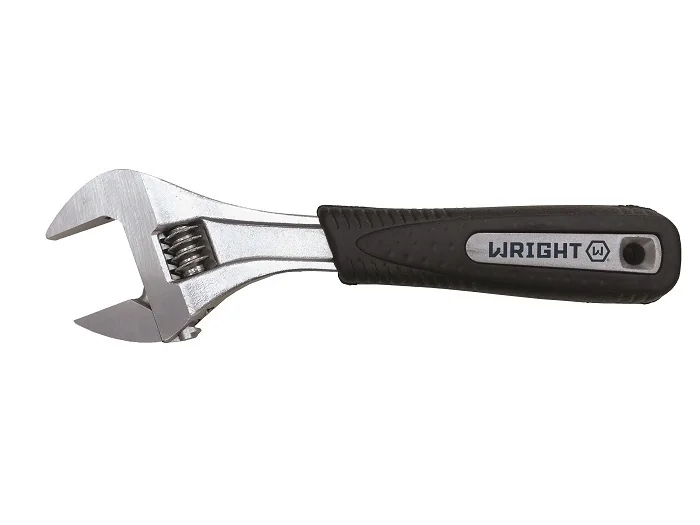 WRIGHT TOOL 9AG04 Adjustable Wrench, Cushion Grip, 4 Inch Length, Cobalt Finish | AX3KCV