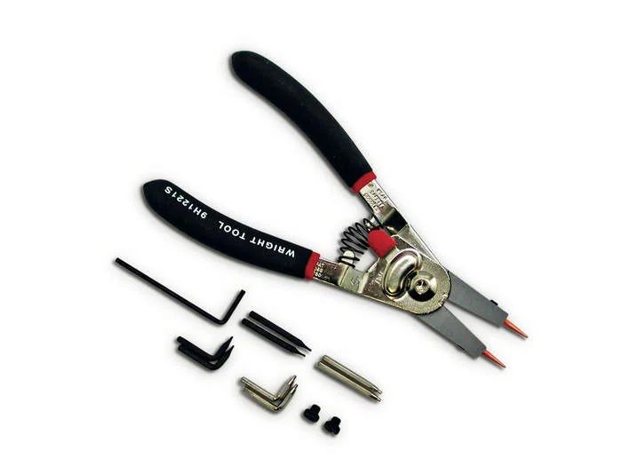 WRIGHT TOOL 9H1221S Retaining Ring Plier With Replacement Tips | AX3JRD