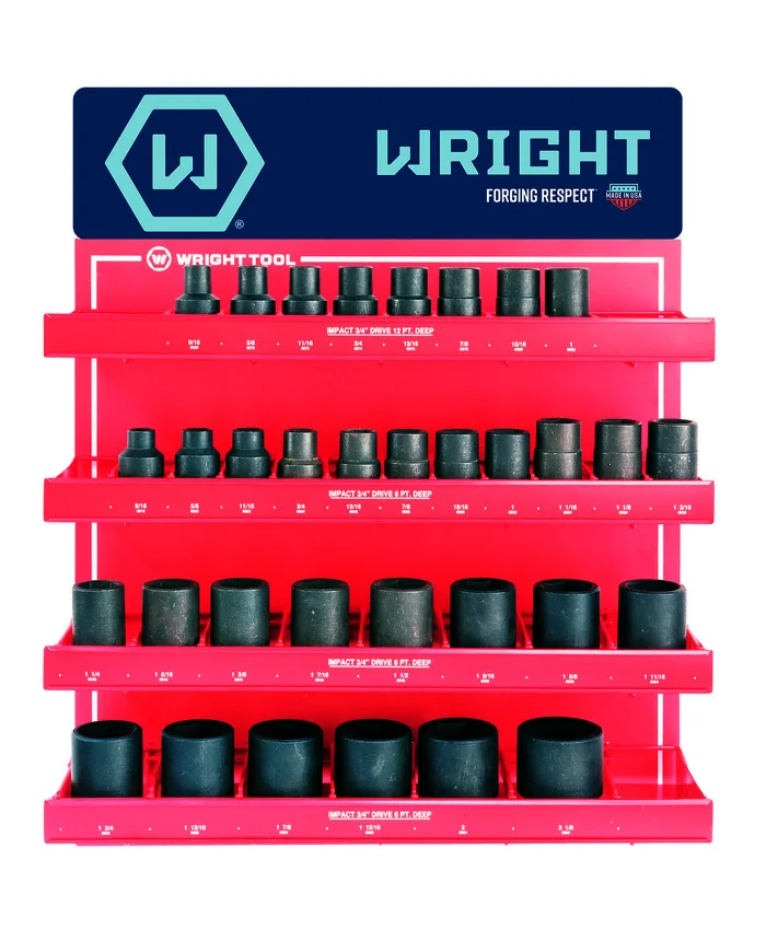 WRIGHT TOOL D986 Deep Impact Socket Set, Pack of 33 | AX3JYL