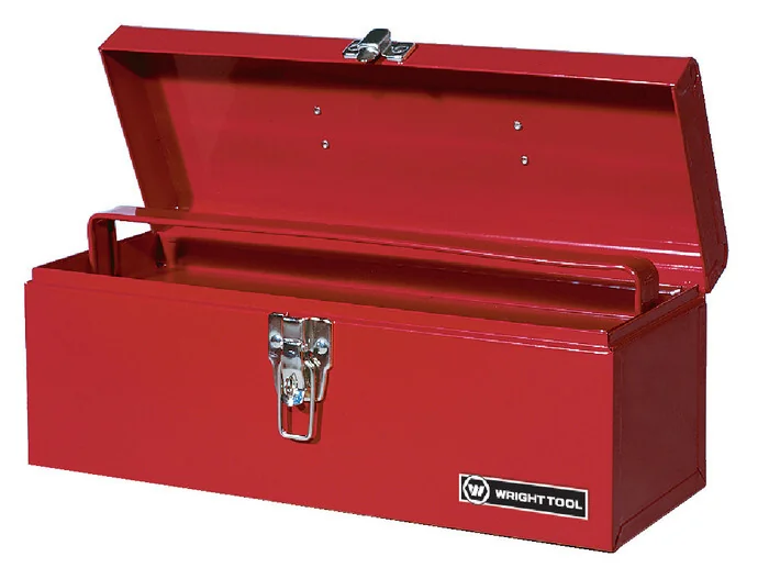 WRIGHT TOOL WT1900RD Tool Box With Tray, 19 x 6-1/2 x 6 Inch Size | AX3JZN