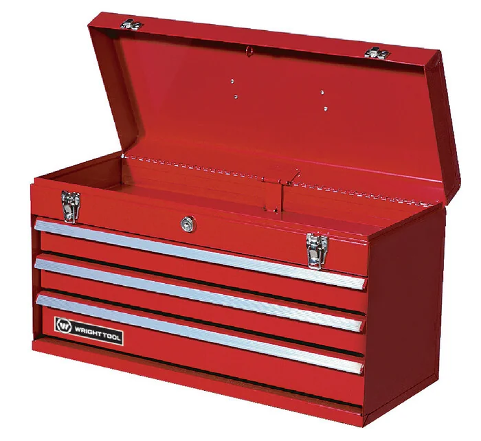 WRIGHT TOOL WT2103RD Drawer Chest, Portable, 3 Drawers, 21 x 12 x 8-3/4 Inch Size | AX3JZQ