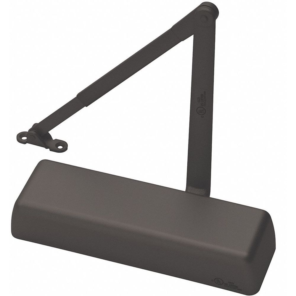 Manual Hydraulic Door Closer, Heavy Duty Interior and Exterior, Dark Bronze