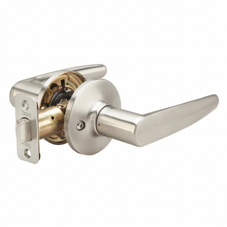 YALE ALPR15 Lever Lockset, Grade 3, Alpharetta Straight, Satin Nickel, Not Keyed | CV3XFR 49XT77