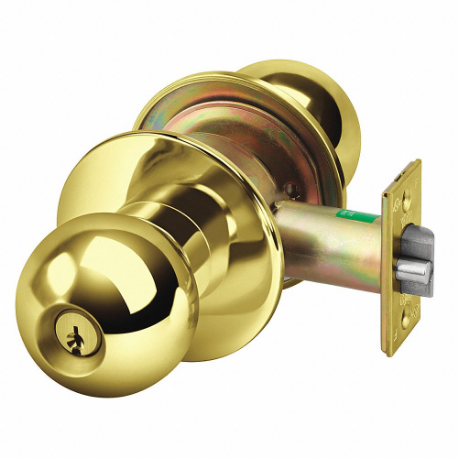 YALE CA5405CK x 605 Knob Lockset, 1, 5400Ck Ball, Bright Brass, Yale Para, Different | CV3XMG 48LW52