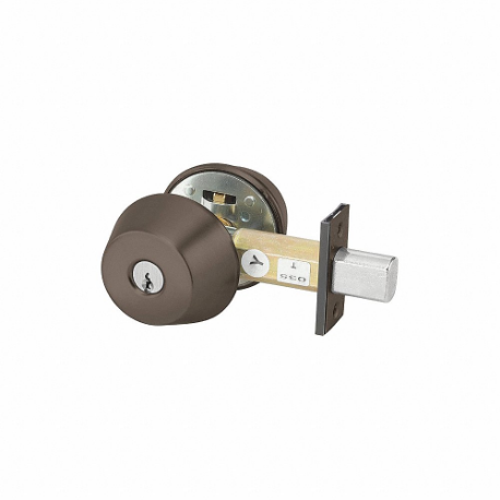 YALE D112 613E PARA Deadbolt, 1, Dark Bronze, Para, Keyed Different | CV3WXV 56HK35