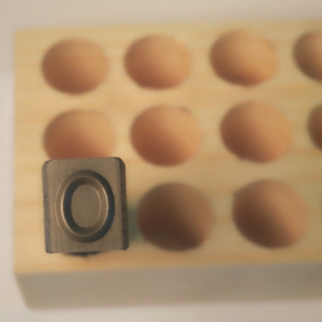 YOUNG BROS. STAMP WORKS 03093 0 Hand Stamp, 0, 1/8 Inch Character Height, 2 1/2 Inch Shank Length, Steel, Gothic | CV4GGG 49VY44