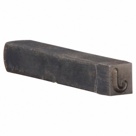 YOUNG BROS. STAMP WORKS 06271 J Hand Stamp, J, 1/4 Inch Character Height, 2 5/8 Inch Shank Length, Steel, Gothic | CV4GKP 49VX90