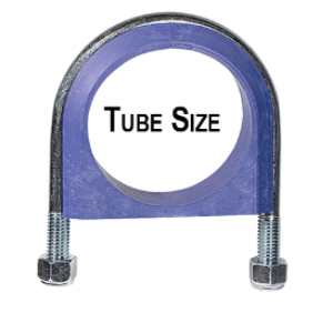 ZSI-FOSTER HTUB2TA U-Bolt, 2 Inch Pipe Size, Electro-Galvanized Steel | CF3XBN