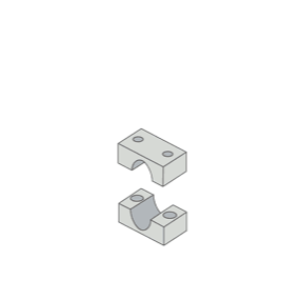 ZSI-FOSTER S1004C-AL Cushion, 1/4 Inch Tube Size, Aluminium | CF3XQE