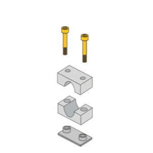 ZSI-FOSTER S1004SI-AL Cap Screw Assembly, 1/4 Inch Tube Size, Aluminium | CF3XQM