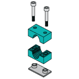 ZSI-FOSTER S1004SI-SS Cap Screw Assembly, 1/4 Inch Tube Size, Stainless Steel | CF3XQN