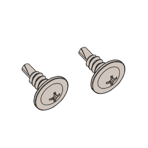 ZSI-FOSTER SDTSLP8X1/2 Self Drilling And Tapping Low Profile Screw, 8 x 1/2 Inch Size | CF3YUQ