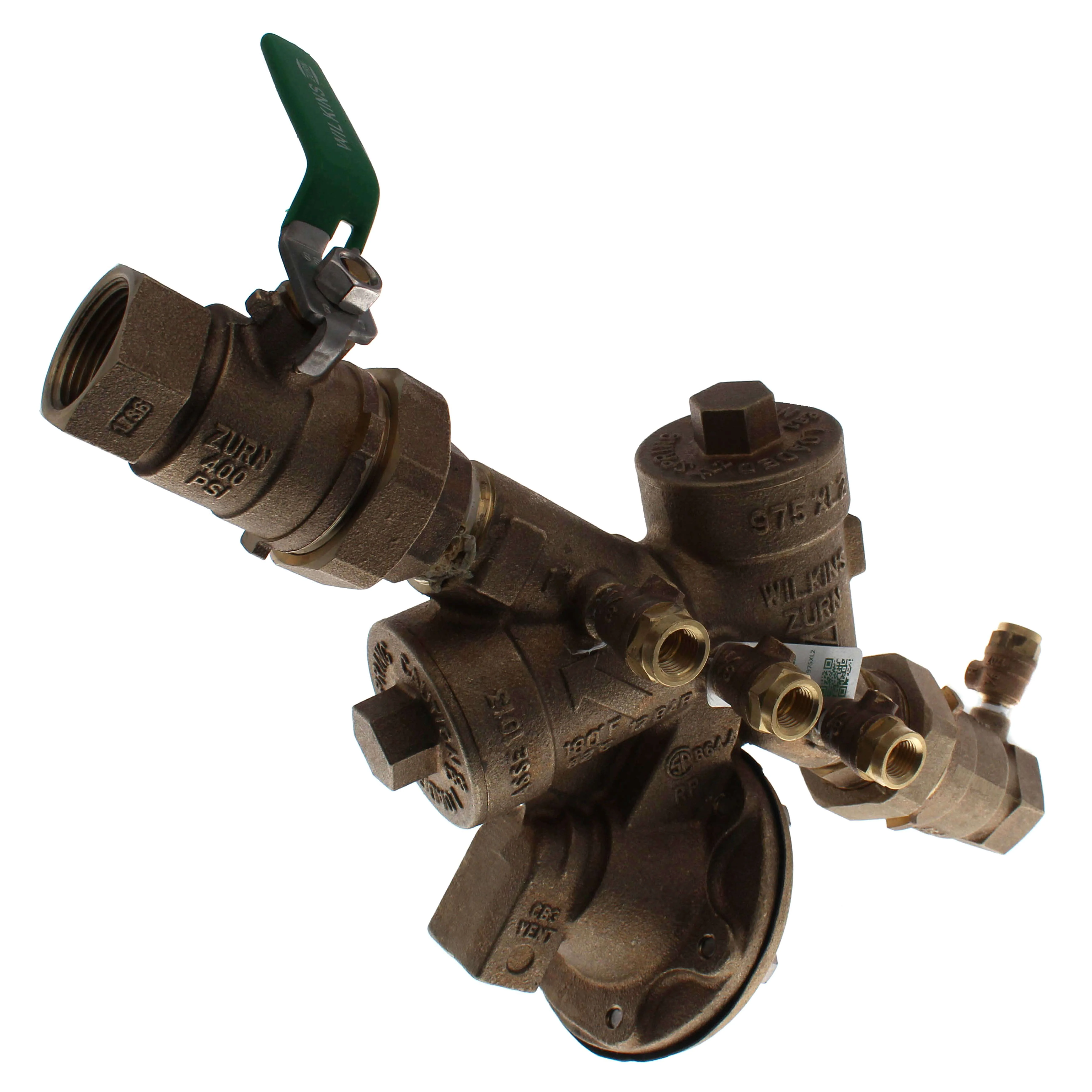 ZURN 1-975XL2U Reduced Pressure Principle Backflow Preventer, 1 Inch Size | CV8MWV