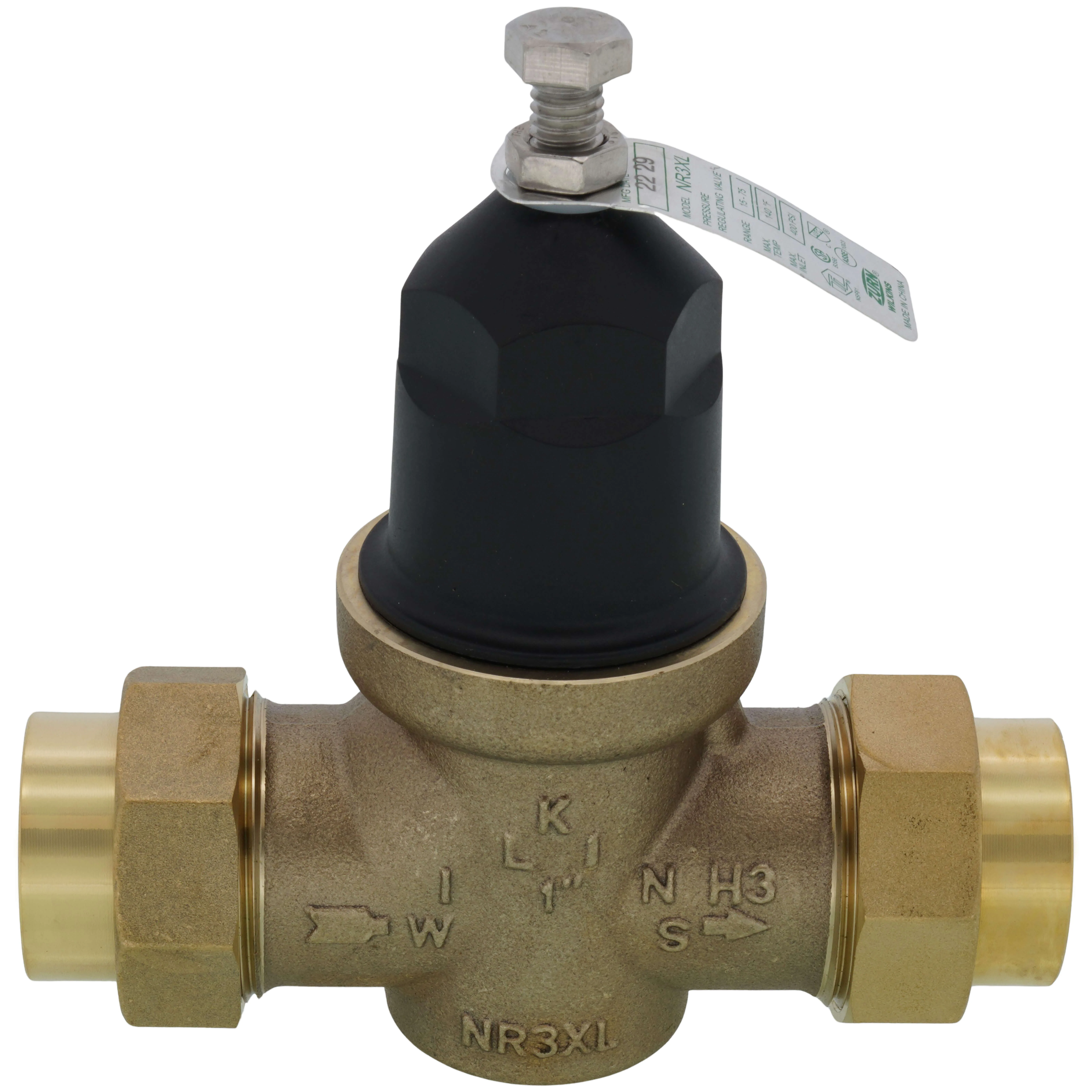 ZURN 1-NR3XLDU Pressure Reducing Valve, Double Union FNPT Connections, 1 Inch Size | CV8MXH