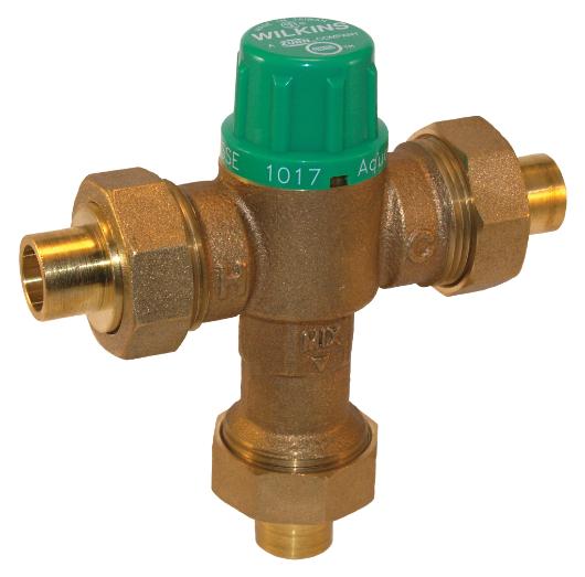 Thermostatic Mixing Valve Female NPT Connection Lead Free, 1/2 Inch Size