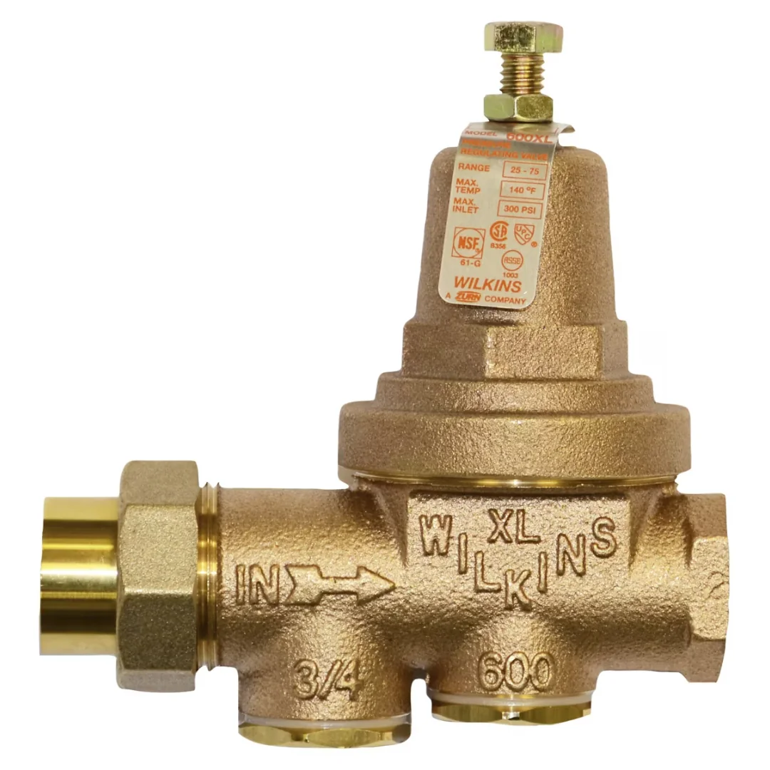 ZURN 34-600XLLU WILKINS Water Pressure Reducing Valve, Lead Free Bronze, 3/4 Inch, Less Union, Strainer | CV4KFM 801HH3