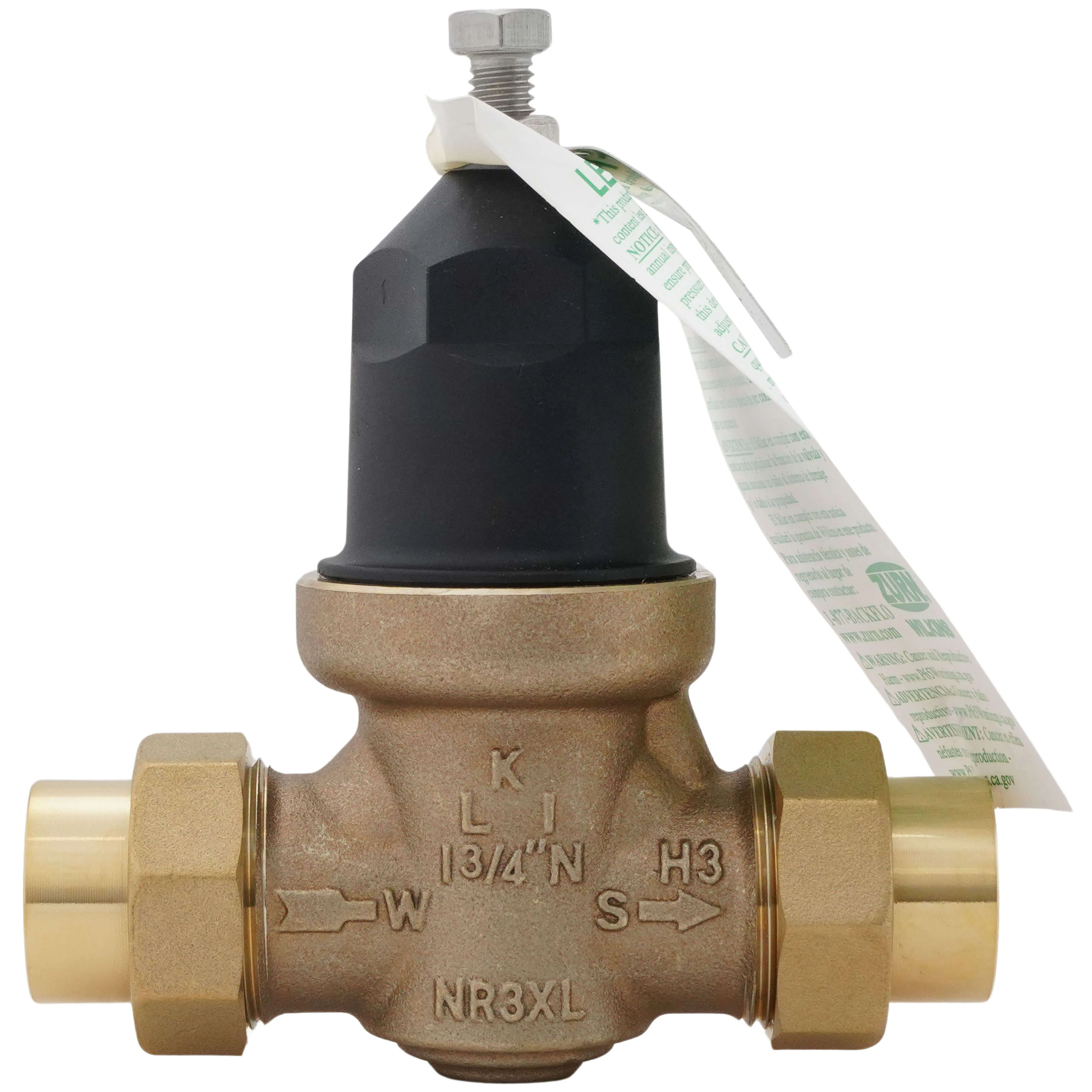 ZURN 34-NR3XLDU Pressure Reducing Valve, Double Union FNPT Connections, 3/4 Inch Size | CV8NBY