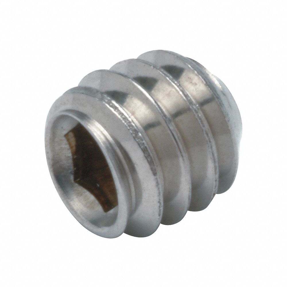 Shower Set Screw, Chrome Finish, 1/2 Inch NPT Connection