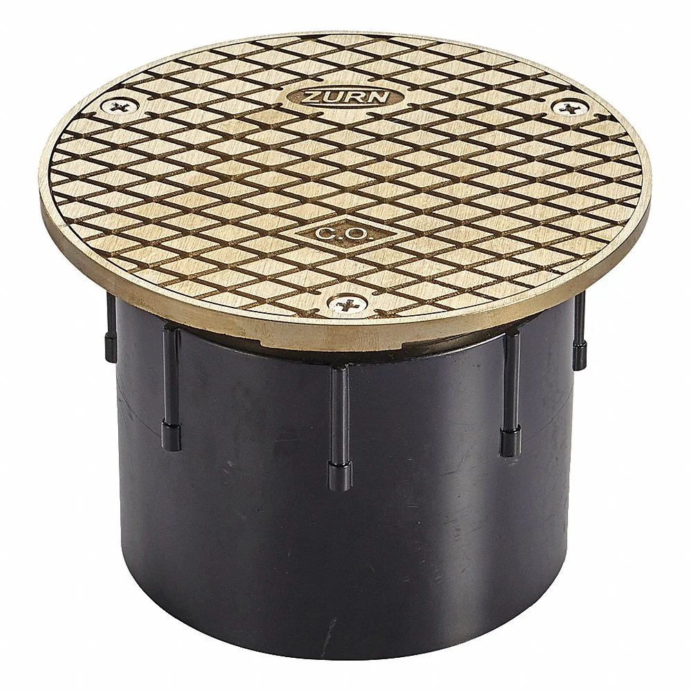 ZURN CO2450-AB3 Adjustable Floor Cleanout, Nickel Top, 3 Inch ABS | CV8NEF