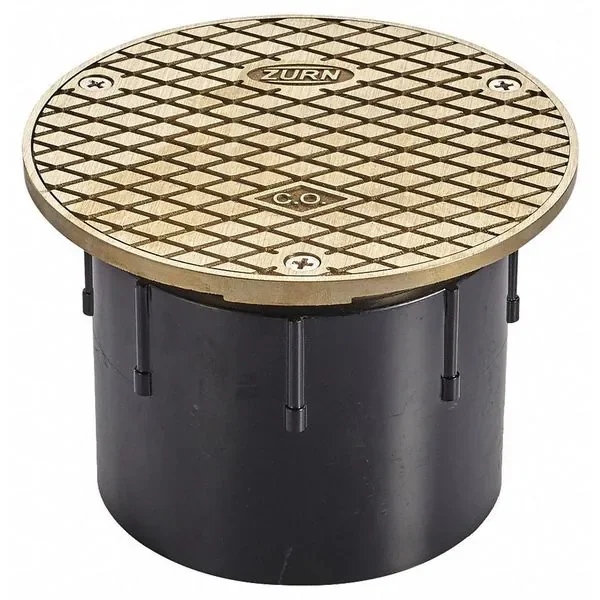 ZURN CO2450-AB4 Adjustable Floor Cleanout, Nickel Top, 4 Inch ABS | CV8NEG