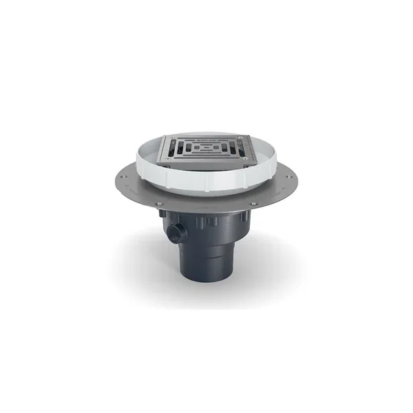 ZURN EZ2-PV3-ST-SS Floor Drain, 5 Inch Stainless Steel Head and Deck Plate | CV8NFK