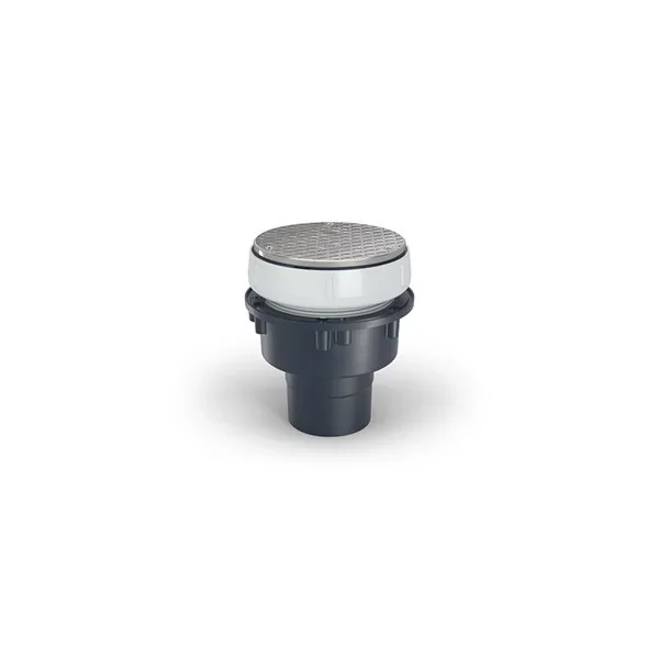 ZURN EZC-PV3-R6 PVC Floor Drain Cleanout, 6 Inch Round Nickel Bronze Head | CV8NFV