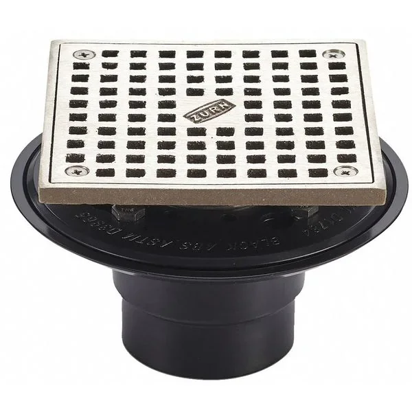 ZURN FD2254-AB2-S5 ABS Adjustable Shower Drain With 5 3/16-Inch Round, Nickel Bronze Top | CV8NGX