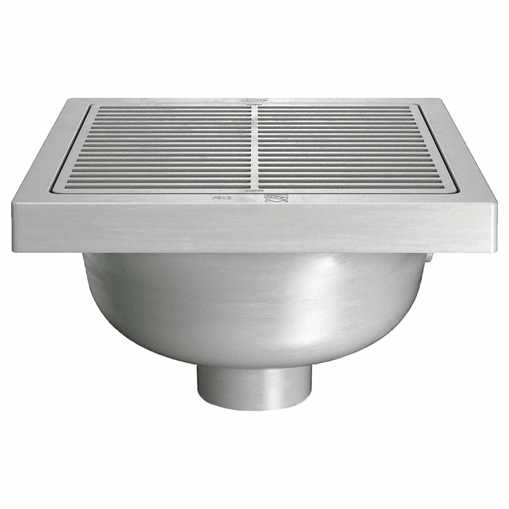 ZURN FS12-SF Square Stainless Steel Frame, Full Grate, and Hardware | CV8NJM