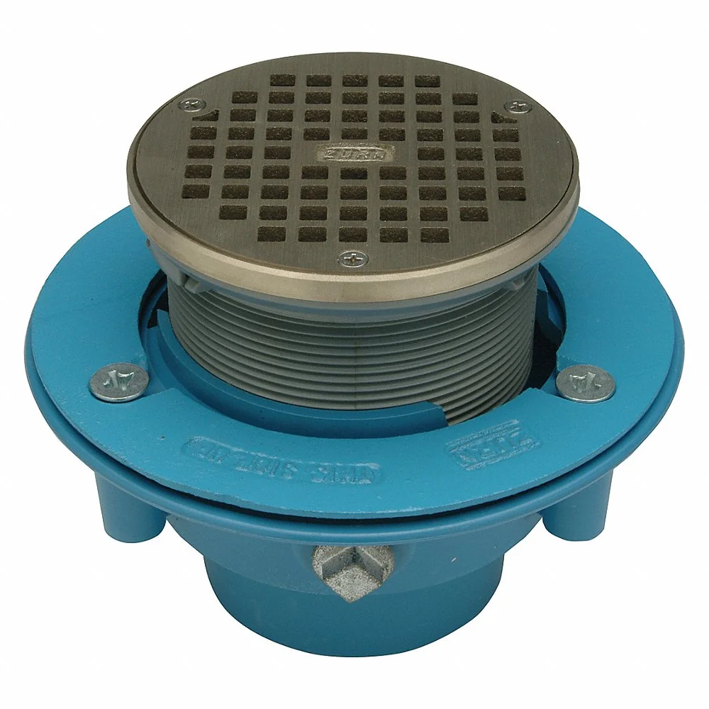 ZURN GR-FR05NI-P3S-PS-CC Nickel Bronze, Round, Floor Drain, Solvent Weld, Pipe Diameter 2 Inch | CE9URA 29VN06