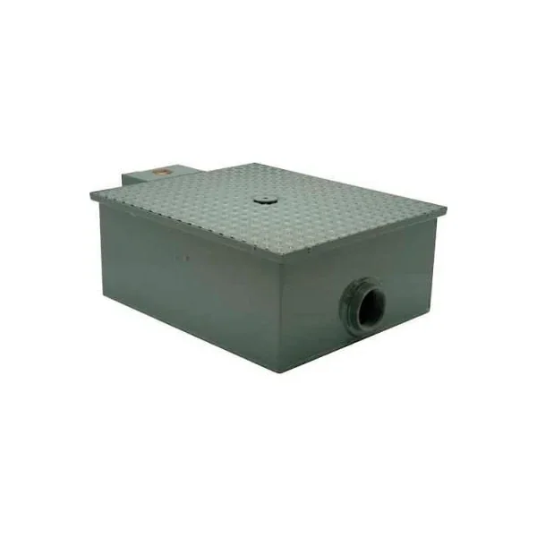 ZURN GT2701-35-4NH No-Hub Low Profile Grease Trap With Flow Control, 35 GPM | CV8NKZ